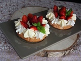 Tartelettes dacquoise aux fraises