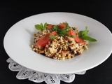 Trio de quinoa et boulgour au poulet