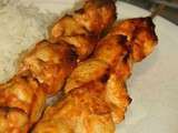 Brochettes de poulet tandoori