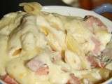 Gratin de pennes au jambon