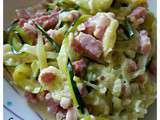 Tagliatelles de courgettes à la carbonnara