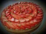 Tarte fraise-pistache