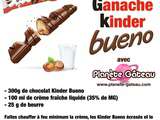 Blog Planete GateauGanache Kinder Bueno facile pour le cake design