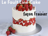 Fraisier version Fault line cake