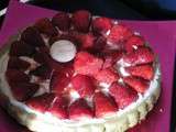 Tarte fraise mousse chocolat blanc