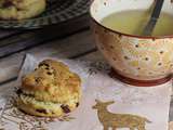 Scones aux cranberrys et noisettes