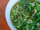 « Chimichurri verde » ou la sauce verte argentine