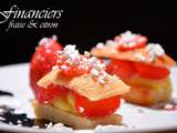 Financiers fraise et citron