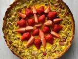 Tarte fraises rhubarbe