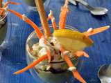 Verrine en fête, avocat, carottes, mousse citron