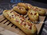 Baguette-quiche ou egg boat