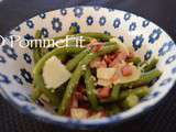 Haricots verts à la carbonara