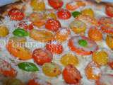 Tarte aux tomates multicolores