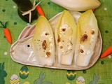 Barquettes d'endive au fromage frais, poire et noix - Recettes autour d'un ingrédient #131