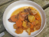 Basse côte de bœuf aux légumes au Cookéo