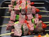 Brochettes de boeuf à la moutarde