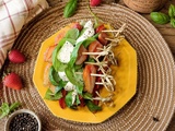 Brochettes de fraises et mozzarella au basilic - Recettes autour d'un ingrédient #134