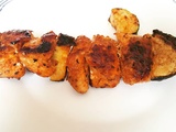 Brochettes de poulet et courgette au paprika fumé