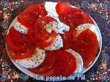 Carpaccio de tomates/mozza