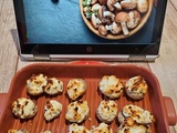 Champignons farcis à la ricotta - Recettes autour d'un ingrédient #101