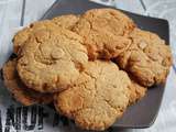 Cookies au beurre de cacahuètes et chocolat blanc