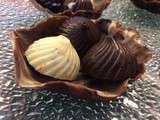 Coquille et ses 3 bouchées en chocolat