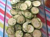 Courgettes grillées à la persillade