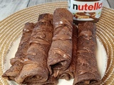Crêpes roulées au Nutella de Hervé Cuisine