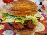 Croissant burger forestier