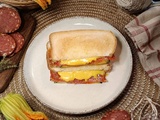 Croque-monsieur courgette chorizo