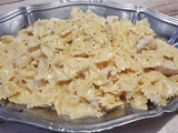 Farfalle au poulet, vache qui rit au Cookéo