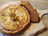 Galette des rois aux saveurs pain d'épices et poire