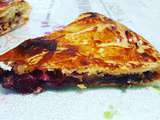 Galette des rois frangipane, framboises et pépites de chocolat