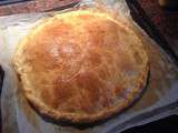 Galette frangipane, pépites de chocolat et amandes torréfiées