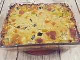 Gratin aux deux courgettes et cheddar