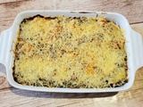 Gratin de crozets à l'ail des ours et au Cantal