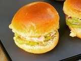 Mini burgers avocat crevettes