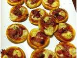 Mini pizzas bacon/mozza