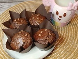Muffins au yaourt tout choco