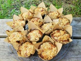 Muffins aux cassis, framboises et crumble