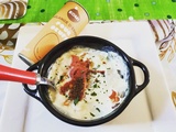 Oeufs cocotte au parmesan et jambon cru