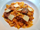 One pot pasta, chorizo, poivron au Thermomix