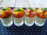 Panna cotta à la mozarelle et tomates