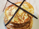 Pâte à crêpes vanillée