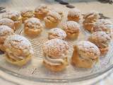 Petits choux craquelins la crème pralinée