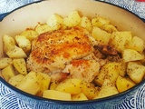 Poulet en cocotte rôti au four