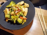 Poulet sauté aux légumes, façon asiatique