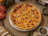 Quiche au poulet, tomate à l'ancienne et herbes de Provence