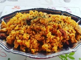 Riz au poulet au chorizo au Cookéo