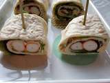 Roulés de wraps au surimi